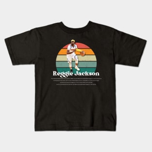 Reggie Jackson Vintage V1 Kids T-Shirt